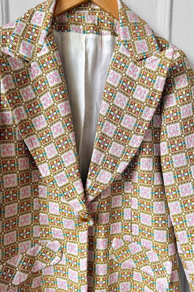 70s Metallic Brocade Single Button Evening Jacket Selected by MARMALADE #1