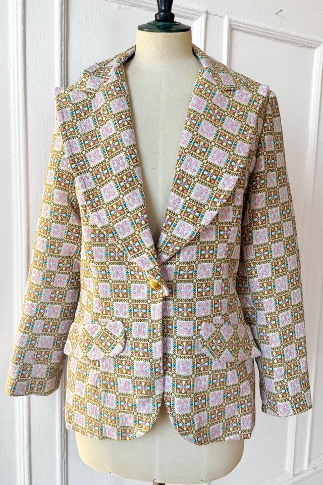 70s Metallic Brocade Single Button Evening Jacket Selected by MARMALADE #2