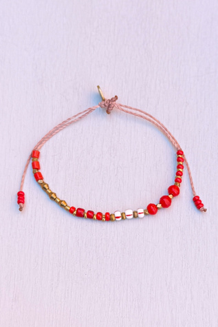 Nancy Melet Rare Reds Bracelet