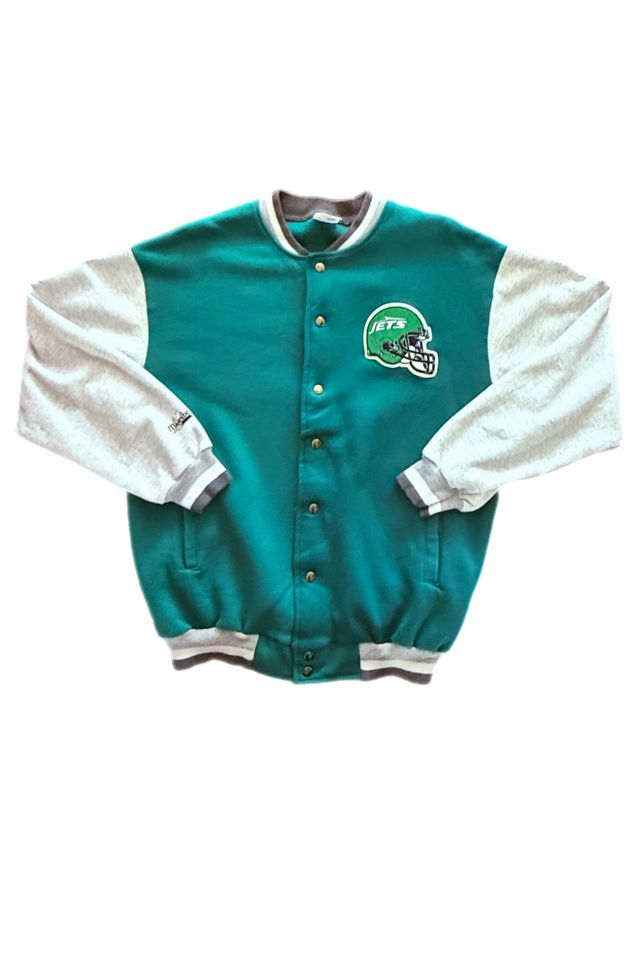 1990's New York Jets Sweatshirt Jacket Selected By Villains Vintage #1