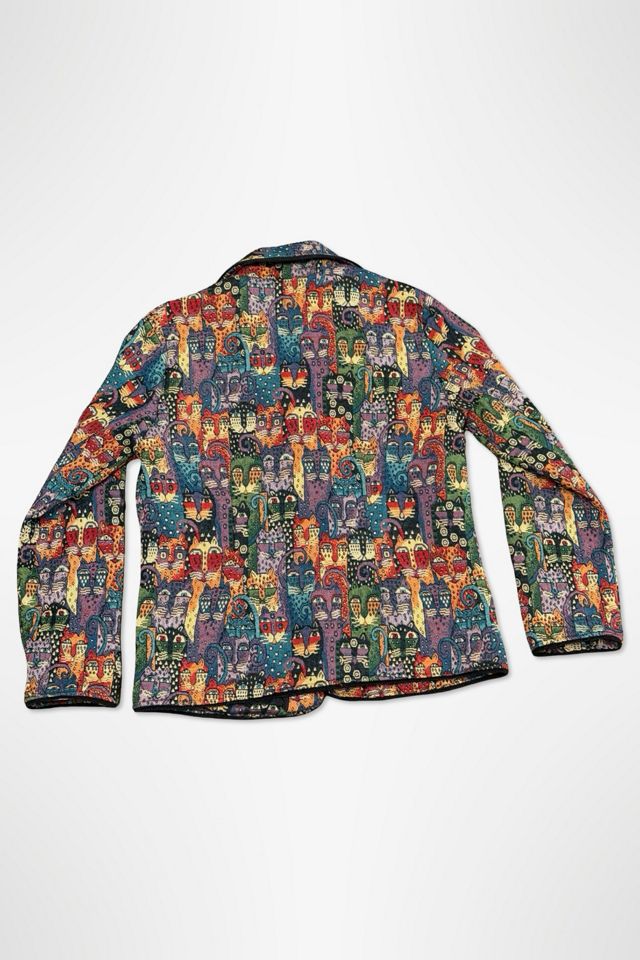 1990s Cat Print Tapestry Jacket Selected By Ritual Vintage #1