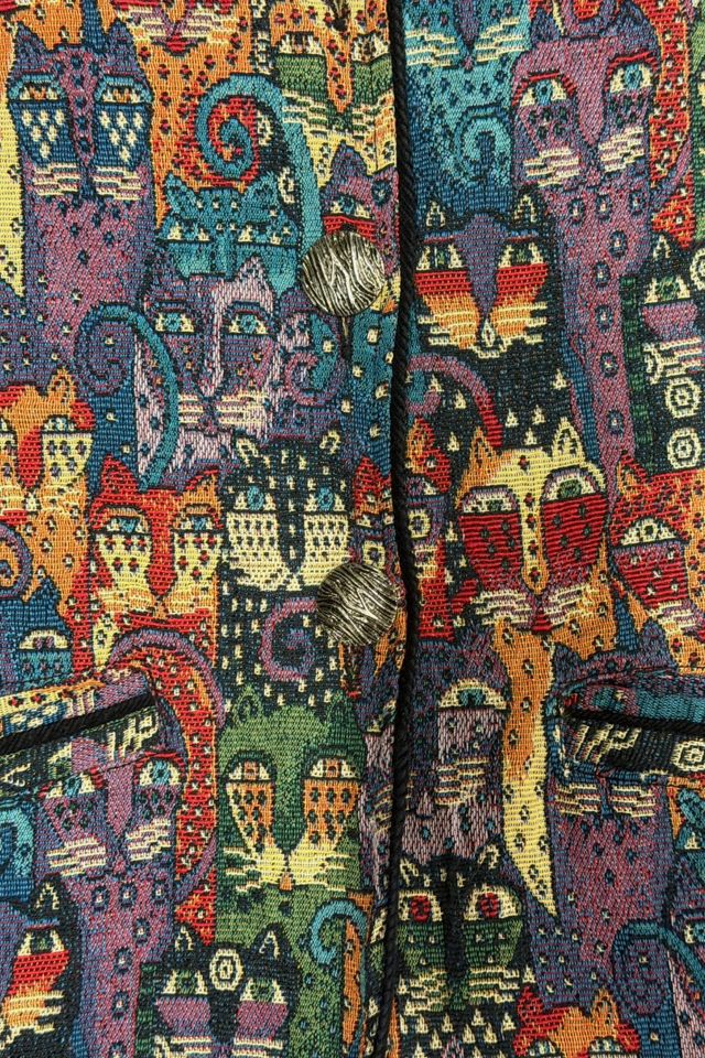 1990s Cat Print Tapestry Jacket Selected By Ritual Vintage #2