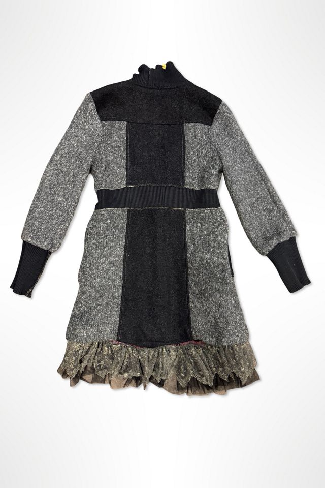 Y2K Mixed Media Knit Lace Coat Selected By Ritual Vintage #1