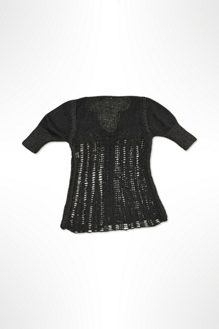 Y2K Beth Bowley Loose Weave Crochet Knit Top Selected By Ritual Vintage