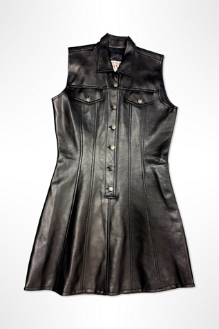 1990s Neutral Zone Vinyl Club Dress Selected By Ritual Vintage