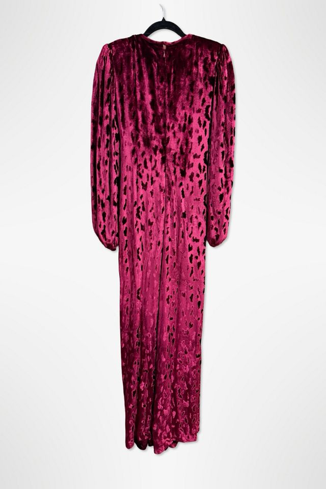 1970s Oscar De La Renta Ruby Velvet Evening Gown Selected By Ritual Vintage #1