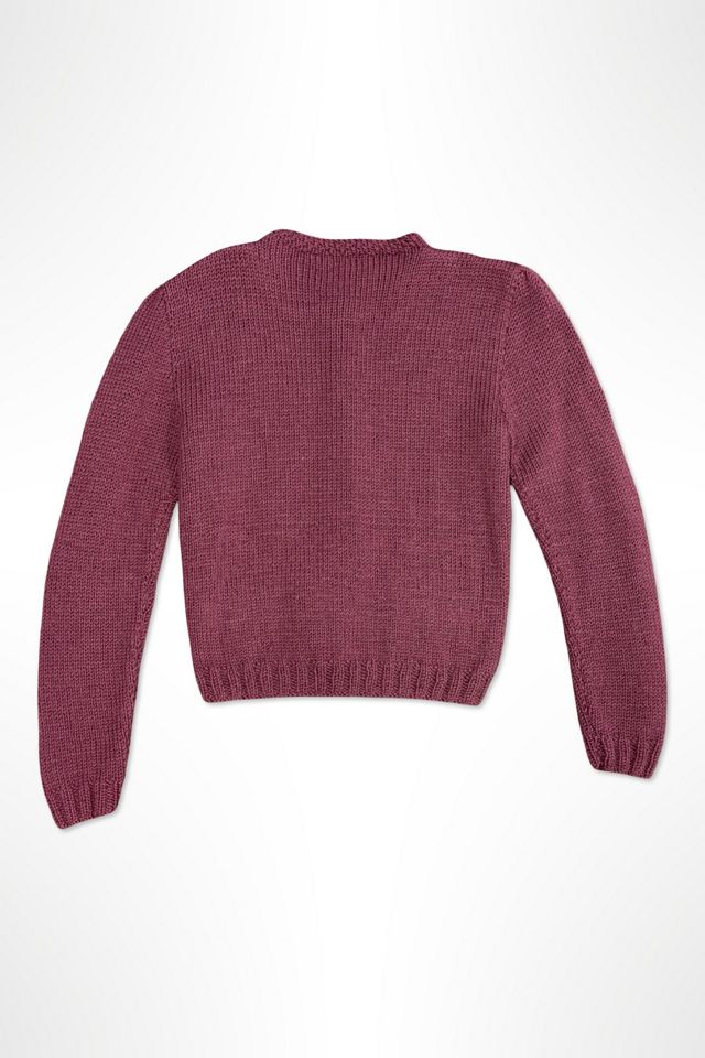 1970s Ralph Lauren Handknit Mulberry Cardigan Selected By Ritual Vintage #1