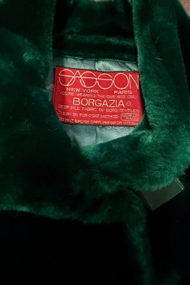 1970s Sasson Emerald Green Plush Coat Selected By Ritual Vintage #3