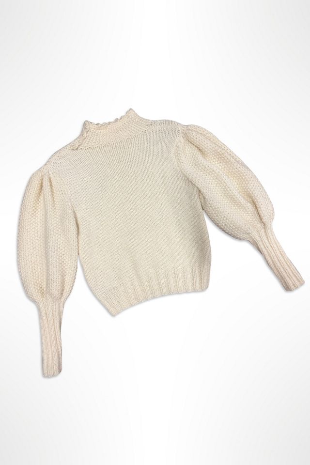 1980s Victorian Inspired Handknit Sweater Selected By Ritual Vintage #1