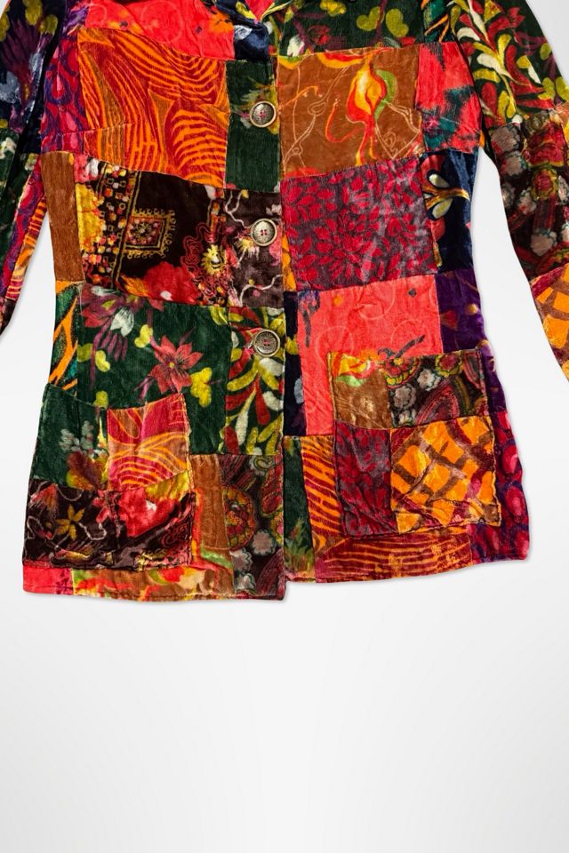 1970s Patchwork Velvet Woodstock Era Jacket Selected By Ritual Vintage #3