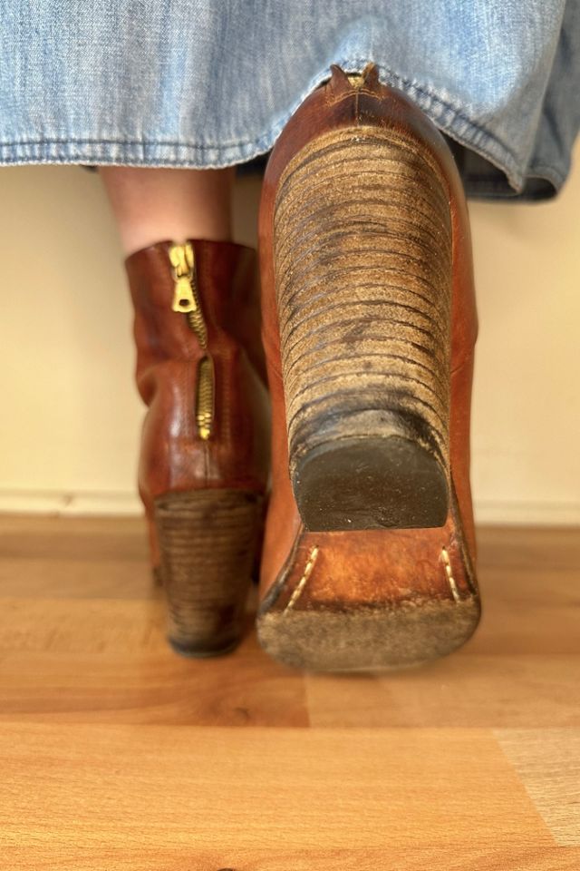 Rag n Bone Tan Leather Ankle Boots Selected by Picky Jane #2