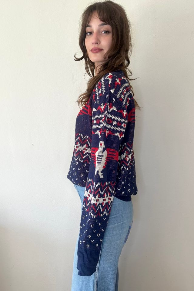 Mens Intarsia Thunderbird Holiday Sweater Selected by Picky Jane #1