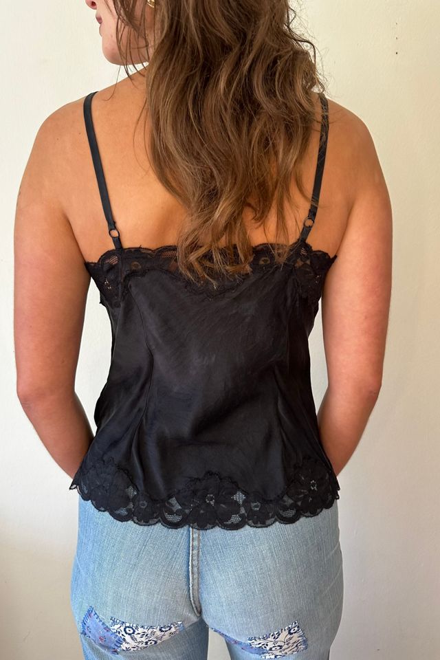 Bias Black Silk and Lace Strappy Camisole Selected by Picky Jane #3