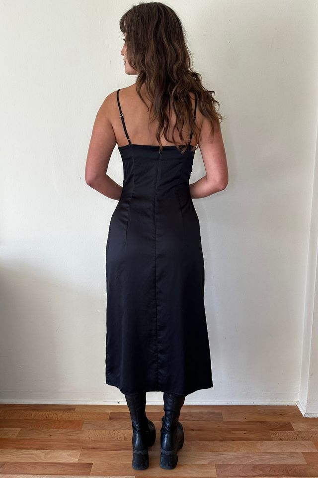 2000's Square Neck Satin Slip Dress Selected by Picky Jane #3