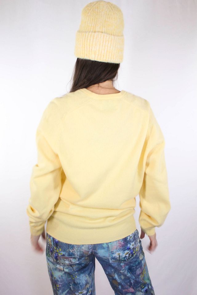 Vintage Butter Yellow Soft Wool Pullover Sweater Selected By Moons + Junes Vintage #2