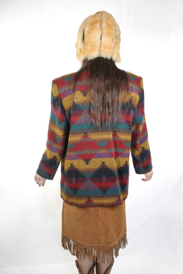 Vintage Southwestern Oversized Wool Blazer Selected By Moons + Junes Vintage #2