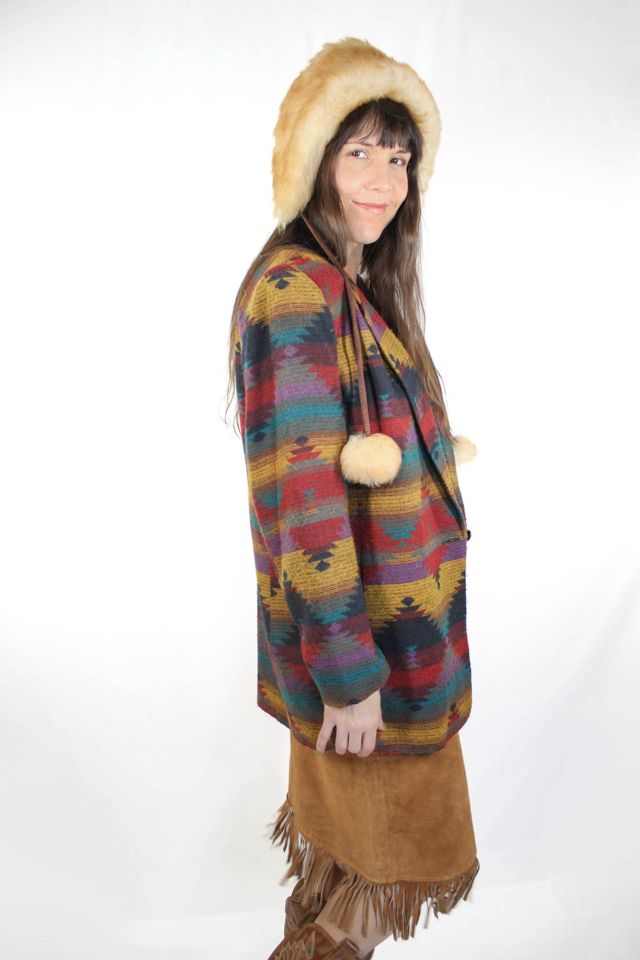 Vintage Southwestern Oversized Wool Blazer Selected By Moons + Junes Vintage #3