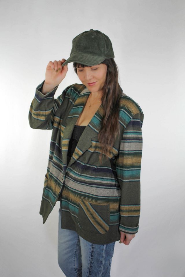 Vintage Western Striped Wool Serape Oversized Blazer Selected By Moons + Junes Vintage #1