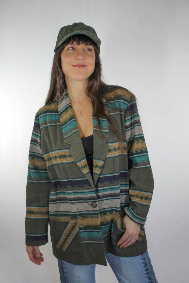 Vintage Western Striped Wool Serape Oversized Blazer Selected By Moons + Junes Vintage #3