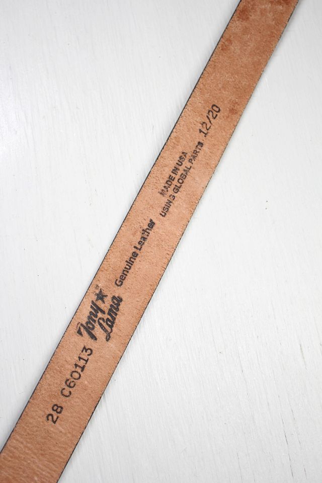 Vintage Texas Longhorn Western Leather Belt Selected By Moons + Junes Vintage #3