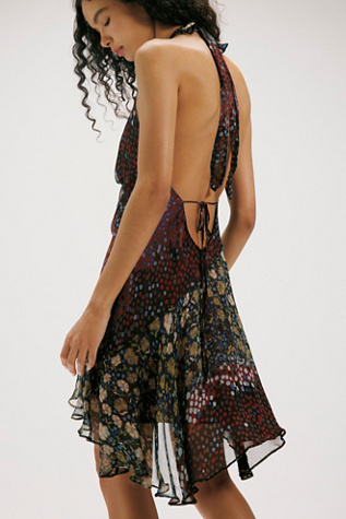 Женское платье Free People Donna Mini, цвет: Чёрный комбинированный — фото 2