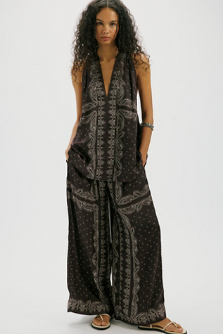 Soleil Pant Set by Free People in Brown, Size: XS