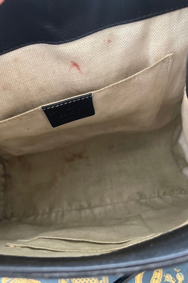 Gucci Marmont Navy Backpack with Heart Charm Selected by The Curatorial Dept. #3