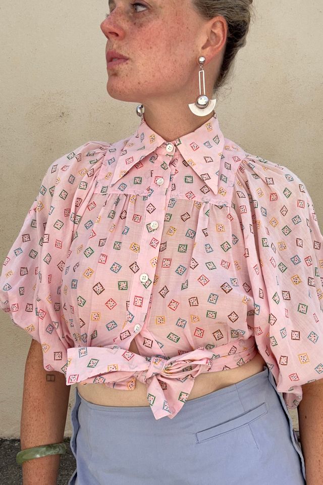 Vintage Gaingo for Kenzo Pink Blouse Selected by The Curatorial Dept. #1