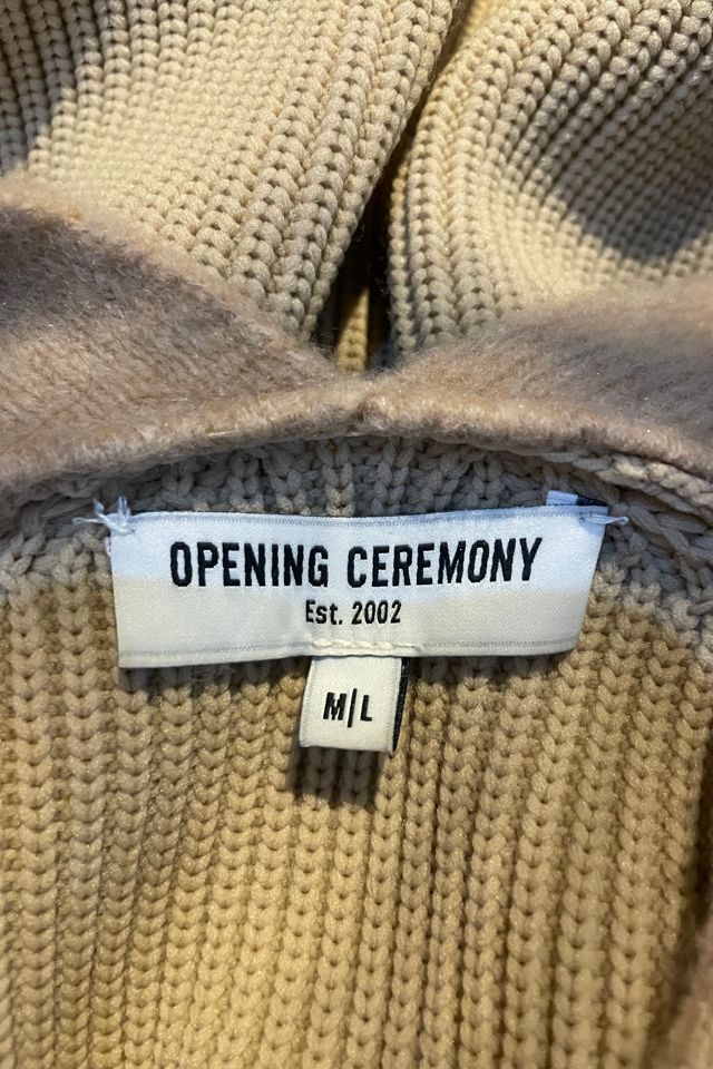 Opening Ceremony Beige Cashmere Knit Cardigan Selected by The Curatorial Dept. #3