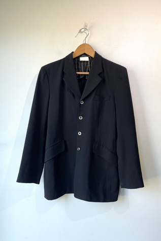 Vintage Matsuda Black Lightweight Wool Blazer Selected by The Curatorial Dept.