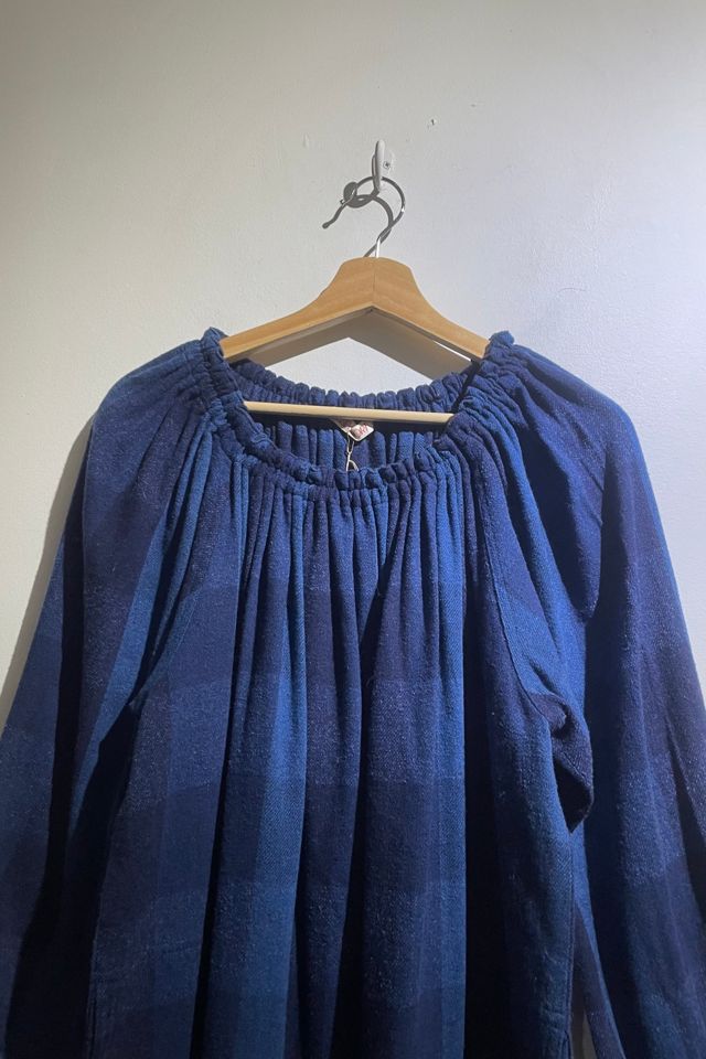 Vintage Issey Sport Blue Gingham Wool Dress Selected by The Curatorial Dept. #1