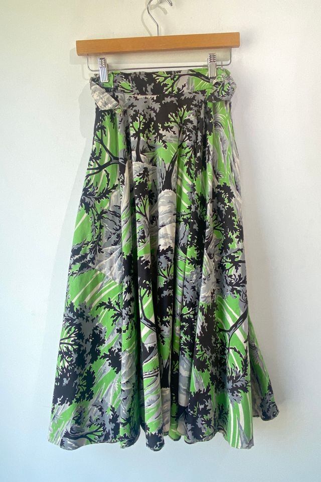 Vintage 1940s Green Pastoral Scene Skirt Selected by The Curatorial Dept. #2