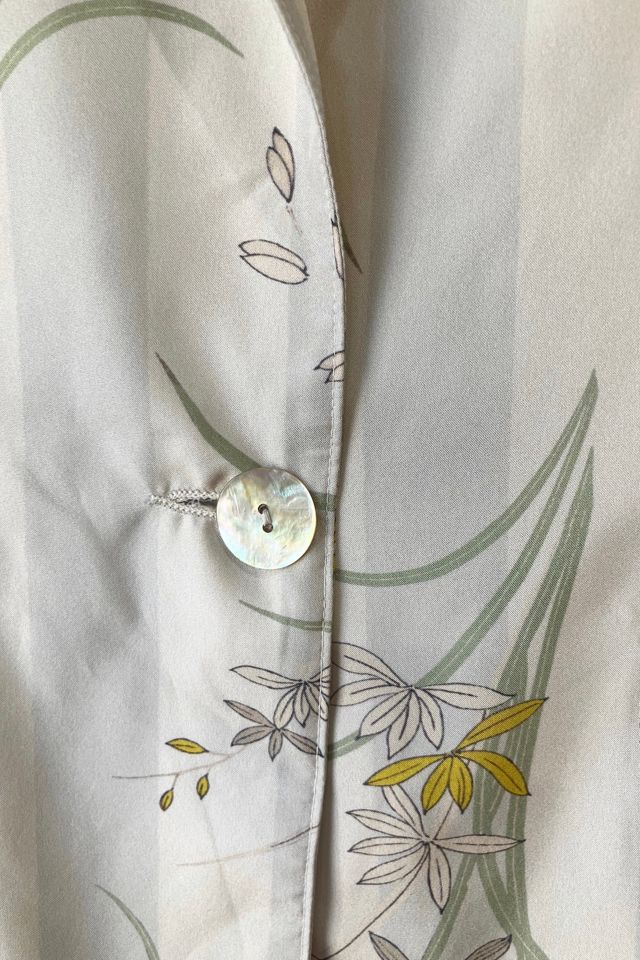 Raquel Allegra Cream Silk Floral Jacket Selected by The Curatorial Dept. #2