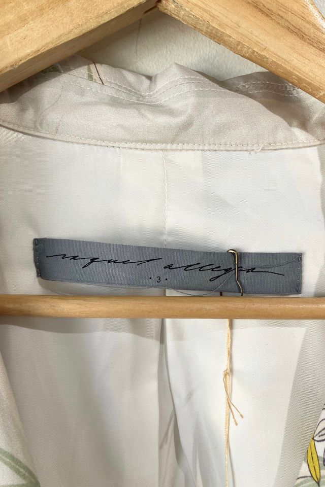 Raquel Allegra Cream Silk Floral Jacket Selected by The Curatorial Dept. #3