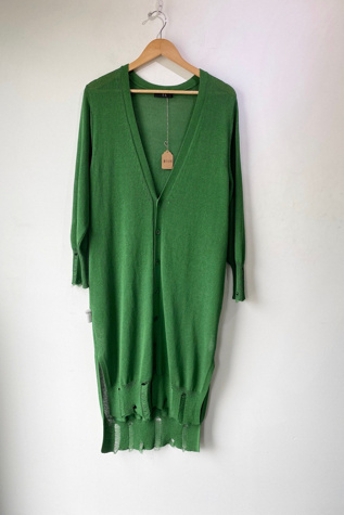 Y's Yohji Yamamoto Green Long Cardigan Selected by The Curatorial Dept.