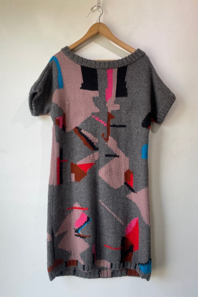 Rachel Comey Grey Alpaca Geometric Sweater Dress Selected by The Curatorial Dept. #2