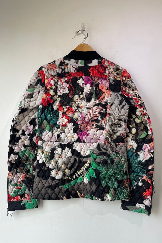 Roberto Cavalli Quilted Black Floral Jacket Selected by The Curatorial Dept. #2