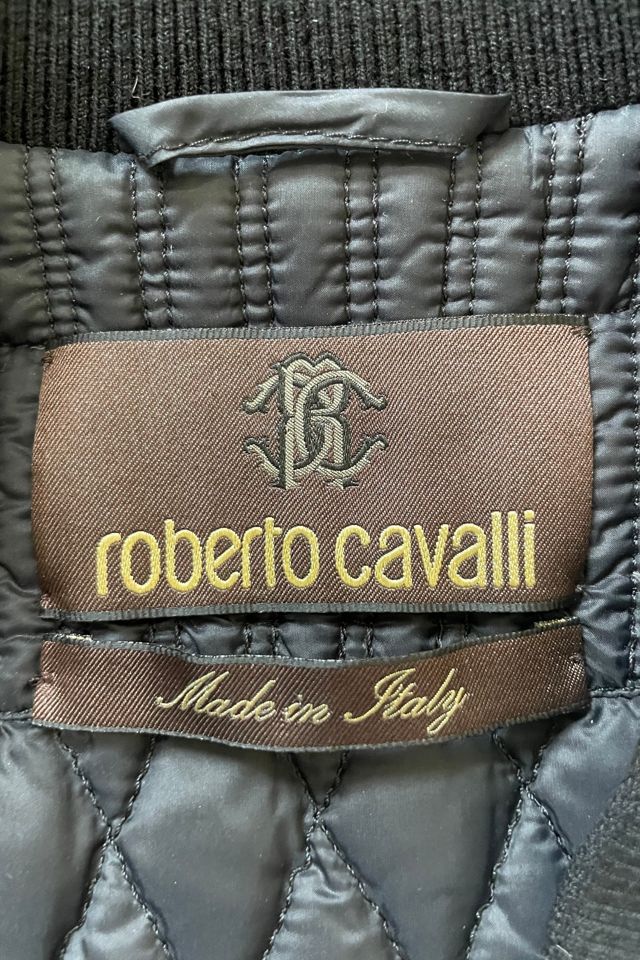 Roberto Cavalli Quilted Black Floral Jacket Selected by The Curatorial Dept. #3