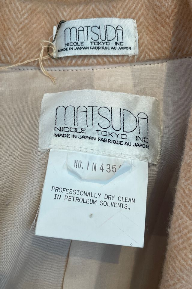 Vintage Matsuda Peach Wool Overcoat Selected by The Curatorial Dept. #3