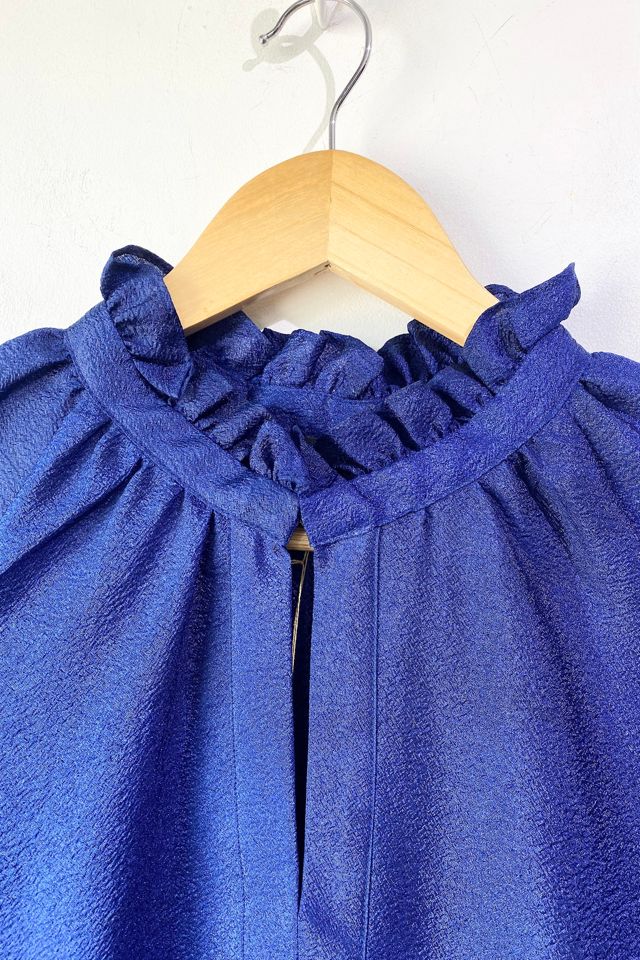 Stine Goya Blue Tiered Dress Selected by The Curatorial Dept. #2