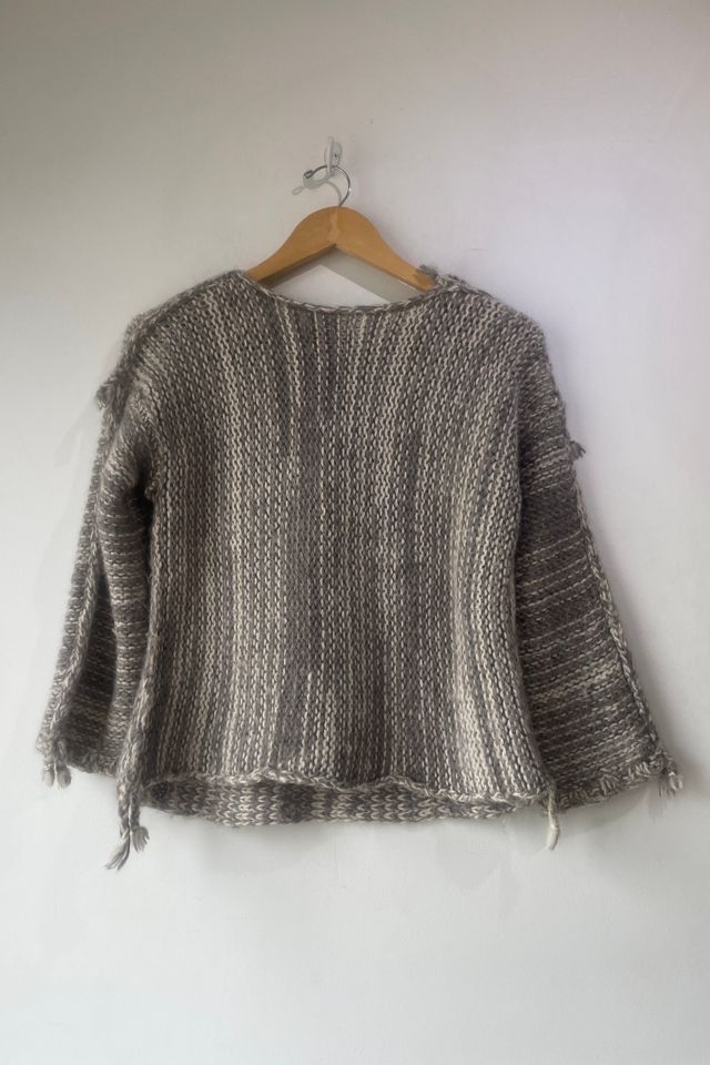 Kkibo Grey White Alpaca Knit Sweater Selected by The Curatorial Dept. #2
