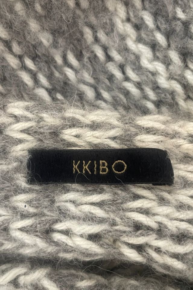 Kkibo Grey White Alpaca Knit Sweater Selected by The Curatorial Dept. #3