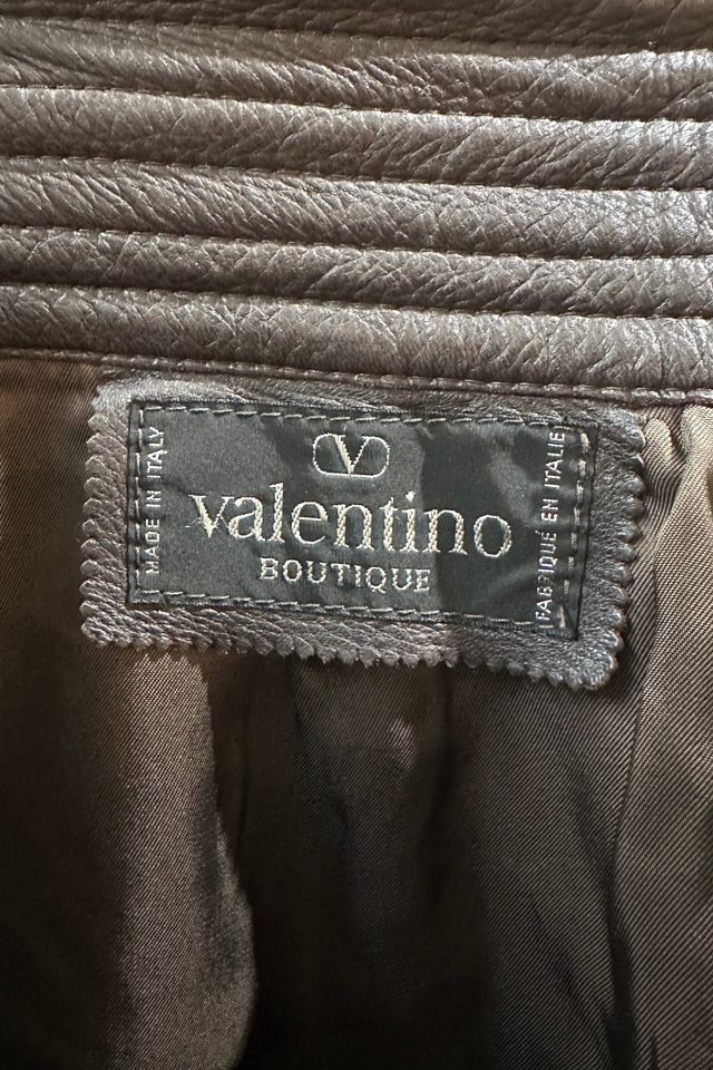 Vintage Valentino Ruffle Leather Skirt Selected by The Curatorial Dept. #3