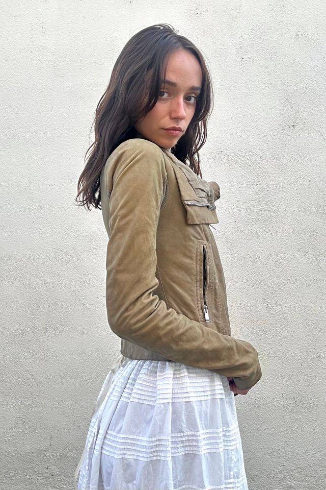 Rick Owens Tan Leather Jacket Selected by The Curatorial Dept. #1