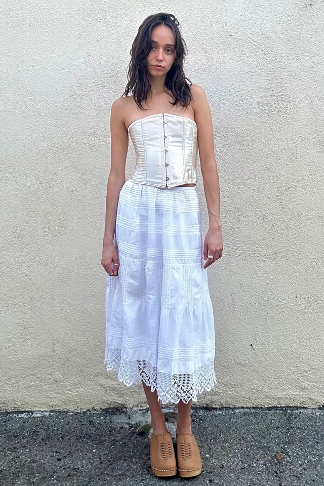 Antique Victorian Crochet and Lace Skirt Selected by The Curatorial Dept. #2
