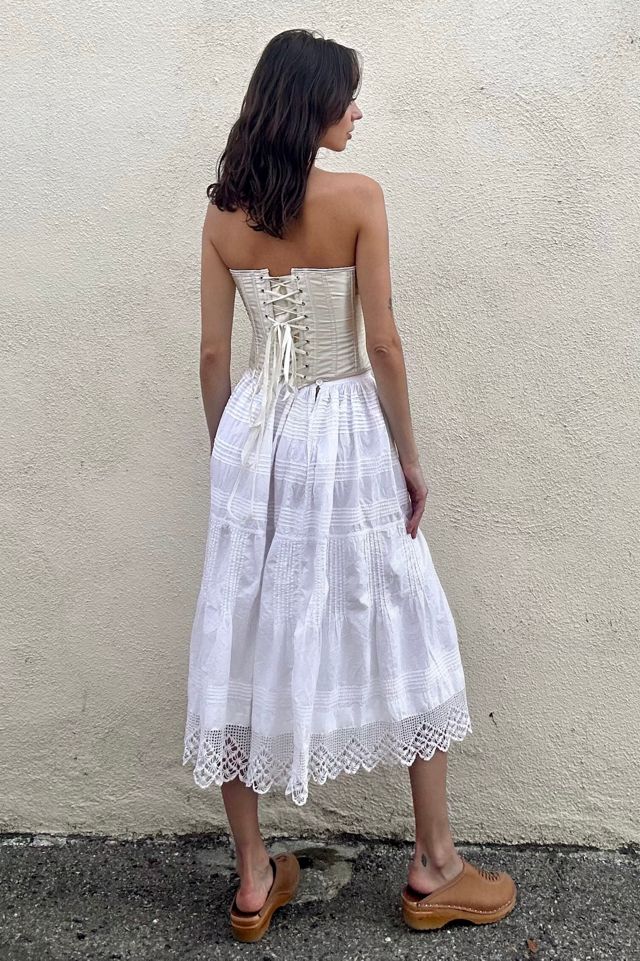 Antique Victorian Crochet and Lace Skirt Selected by The Curatorial Dept. #3