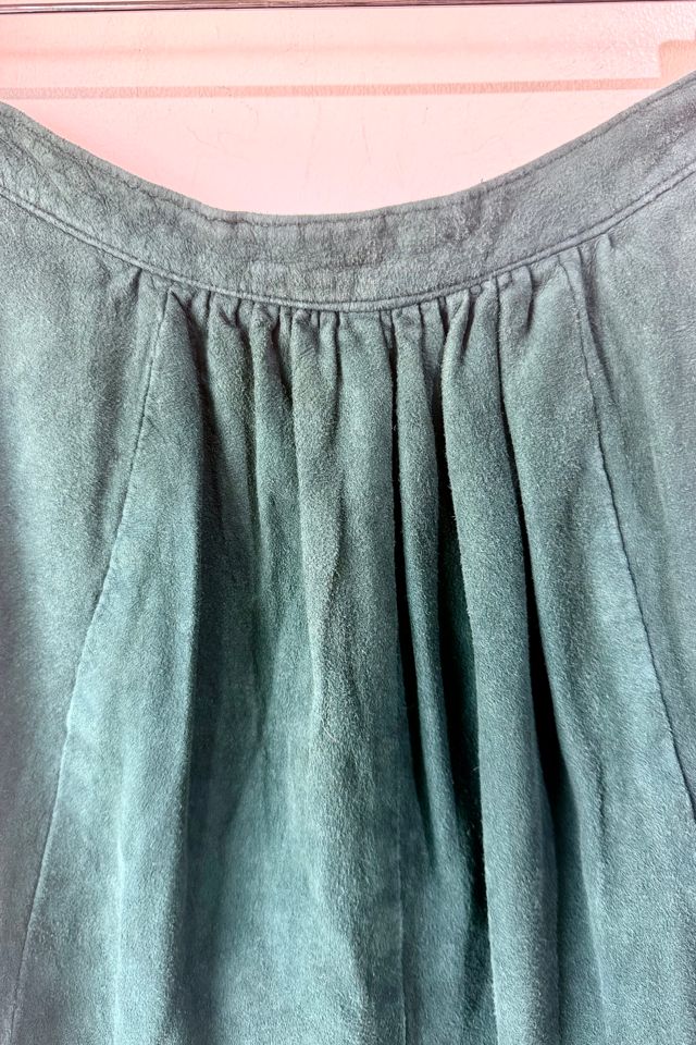 Char & Sher Green Suede Skirt Selected by The Curatorial Dept. #1