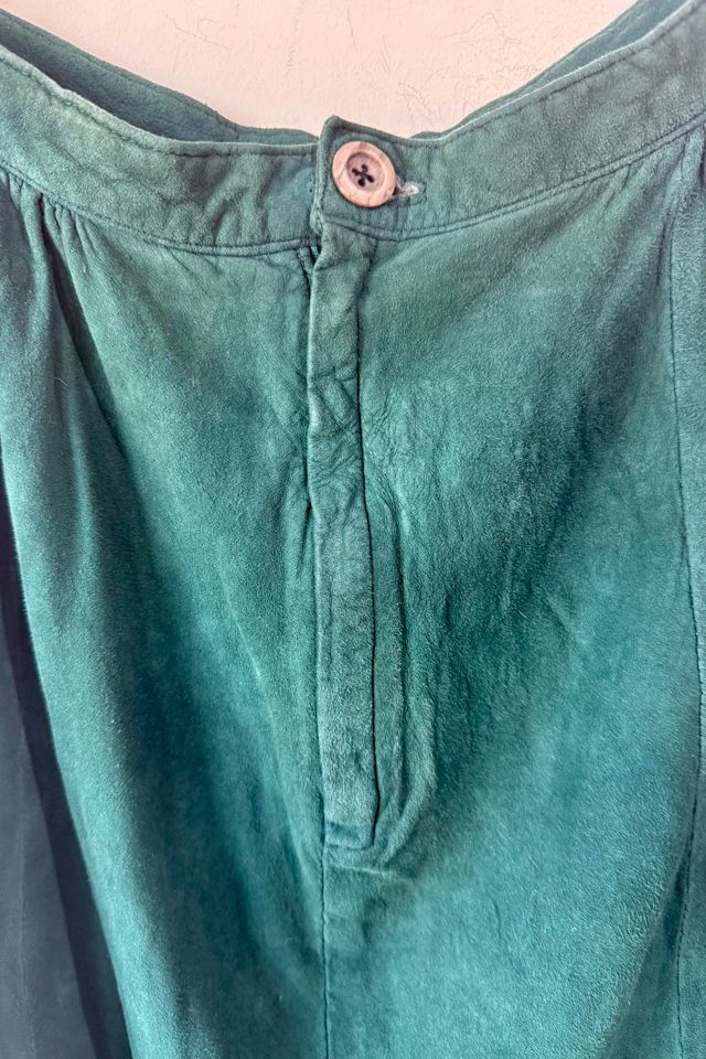 Char & Sher Green Suede Skirt Selected by The Curatorial Dept. #2
