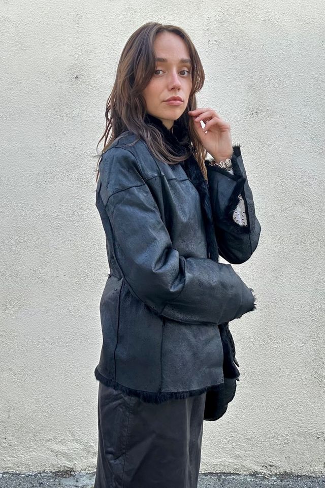 Vintage Ebene Black Fur Patchwork Jacket Selected by The Curatorial Dept. #1