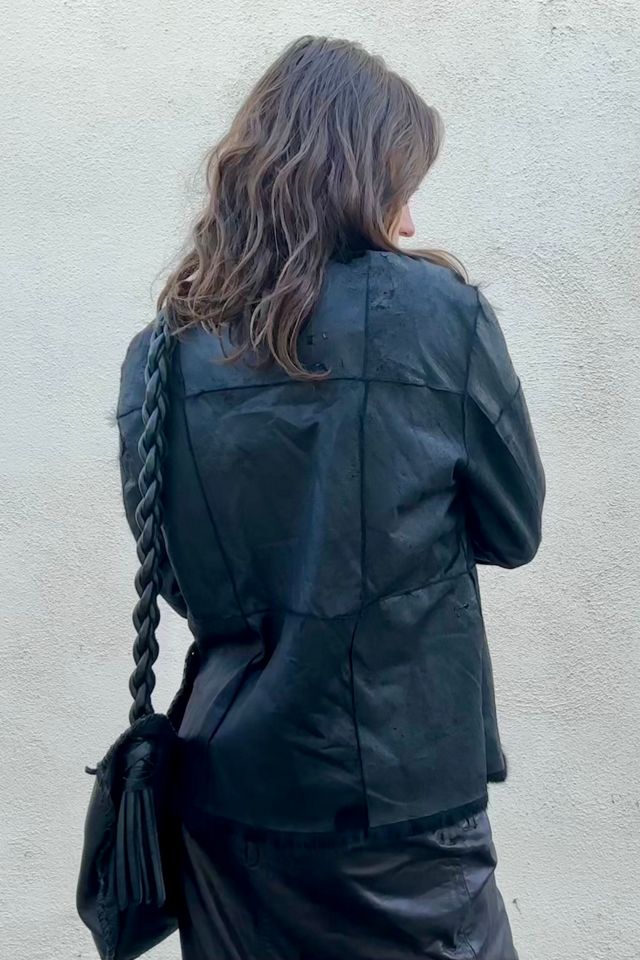 Vintage Ebene Black Fur Patchwork Jacket Selected by The Curatorial Dept. #2